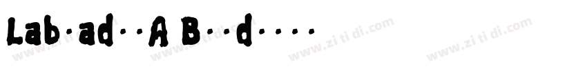 LabradorA Bold字体转换